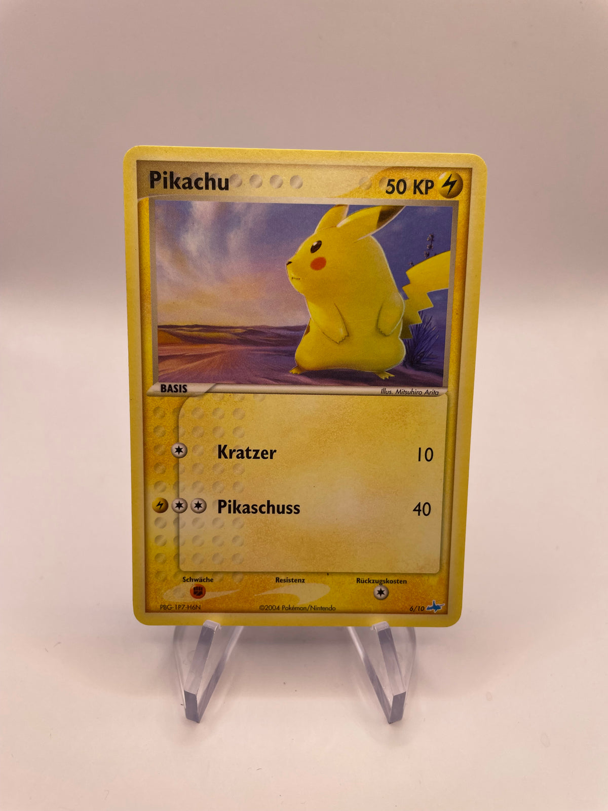 Pokémon Karte Pikachu 6/10 Deutsch