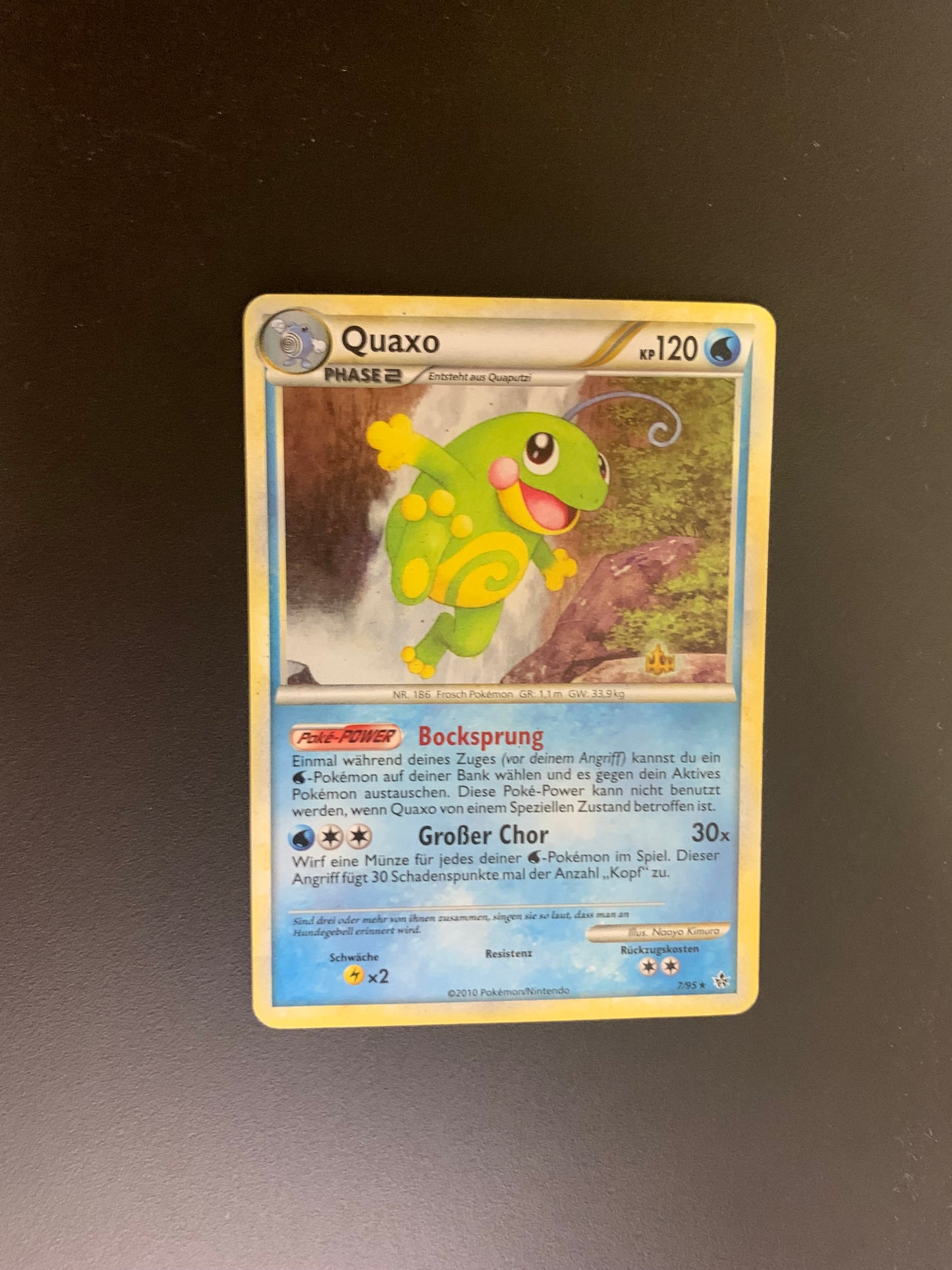 Pokemon Karte Holo Quaxo 7/95 Deutsch