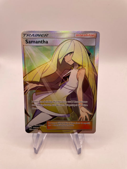 Pokemon Karte Trainer Samantha 110/111 Deutsch