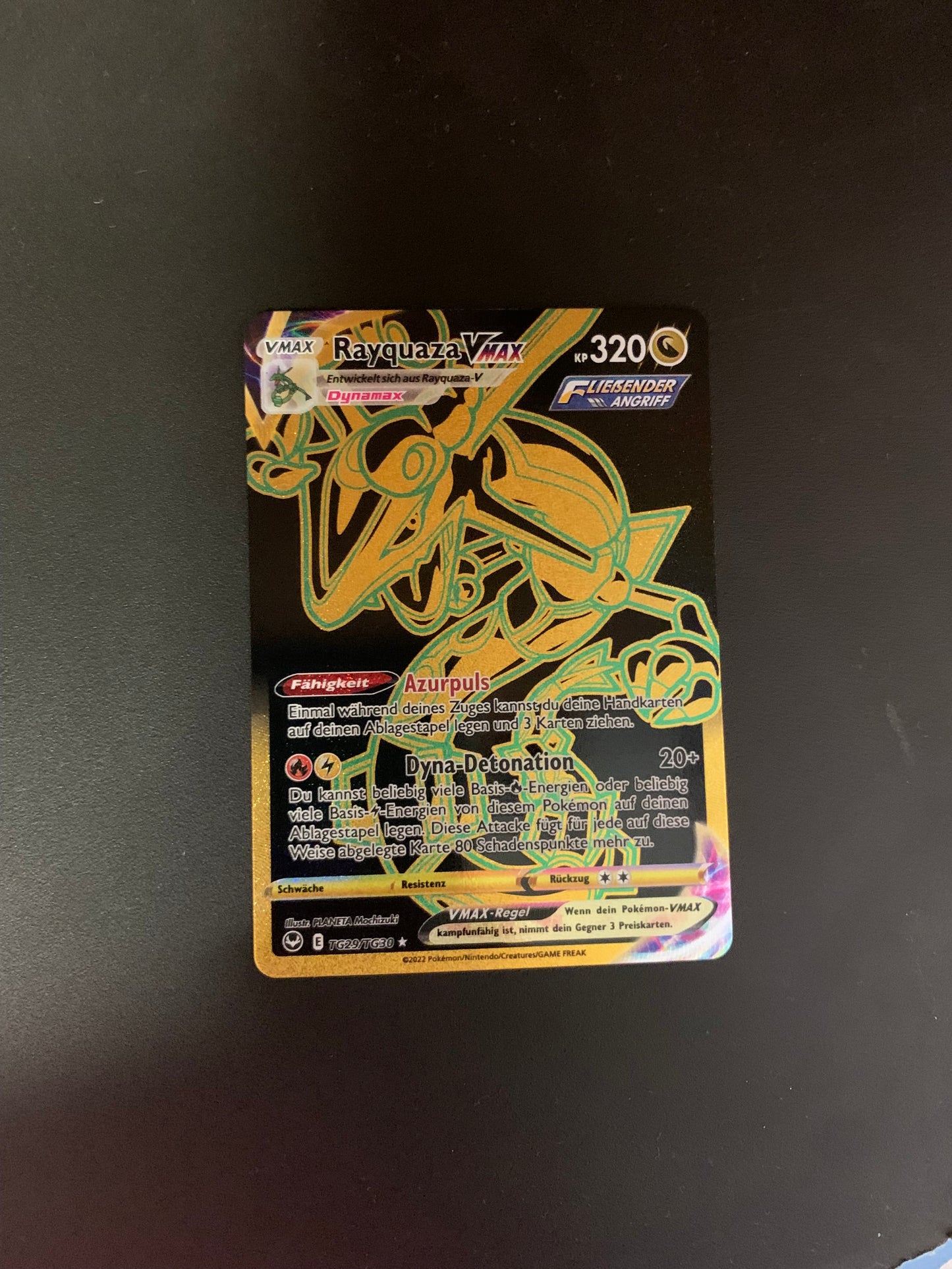 Pokemon Karte Vmax Gold Rayquaza TG29/TG30  Deutsch