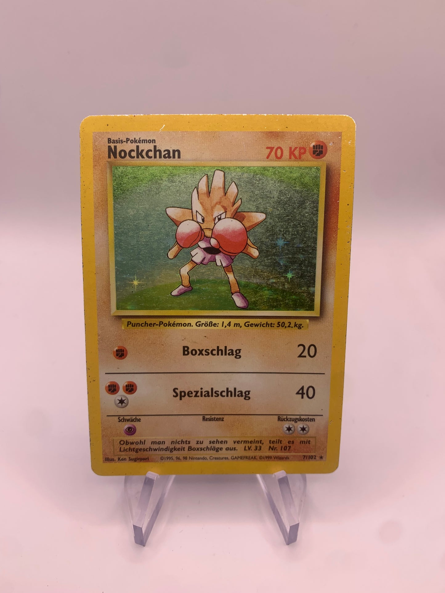 Pokemon Karte Holo Nockchan 7/102 Deutsch