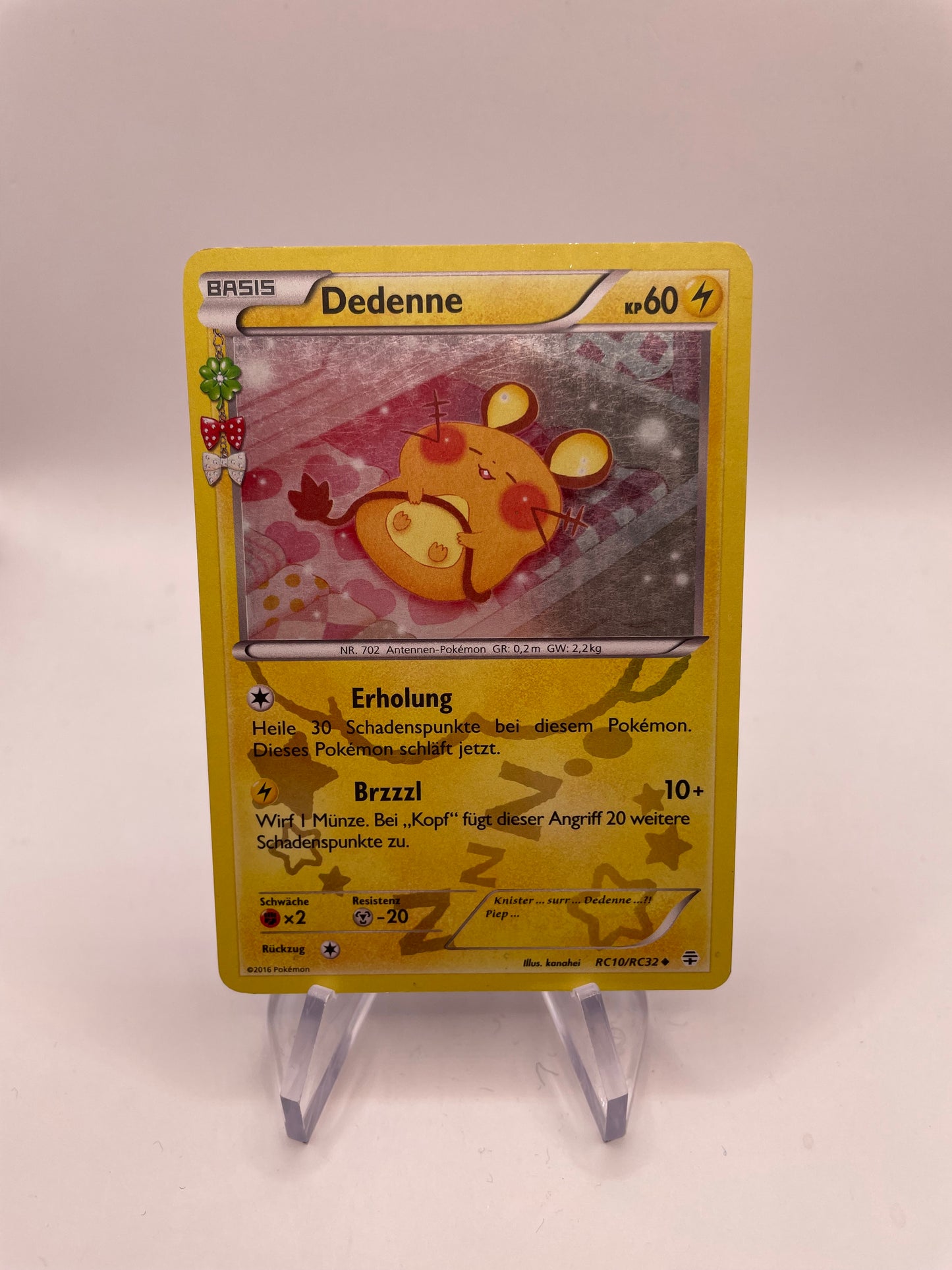 Pokemon Karte Holo Dedenne RC10/RC32 Deutsch