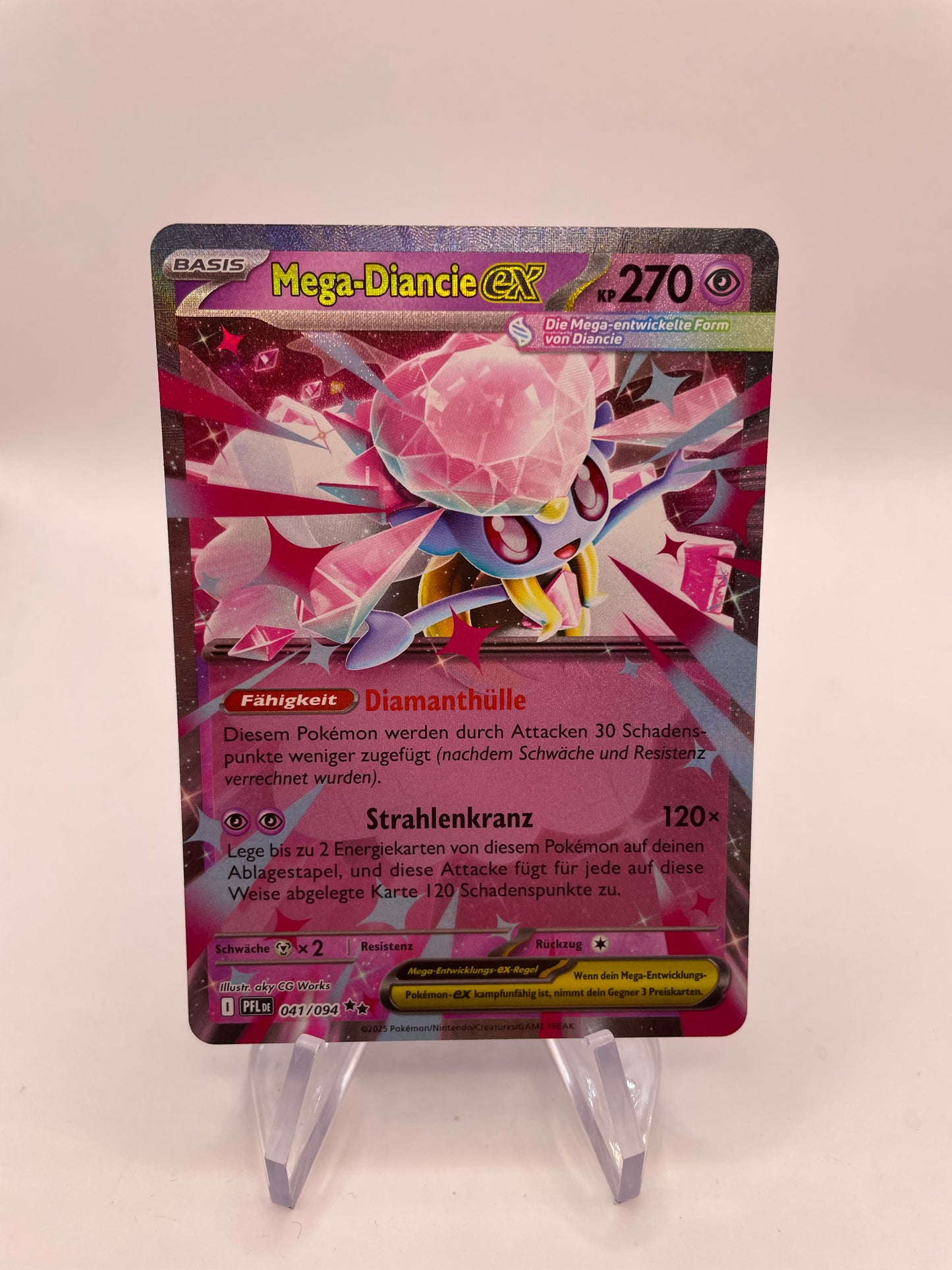 Pokémon Karte ex Mega-Diancie 41/94 Deutsch