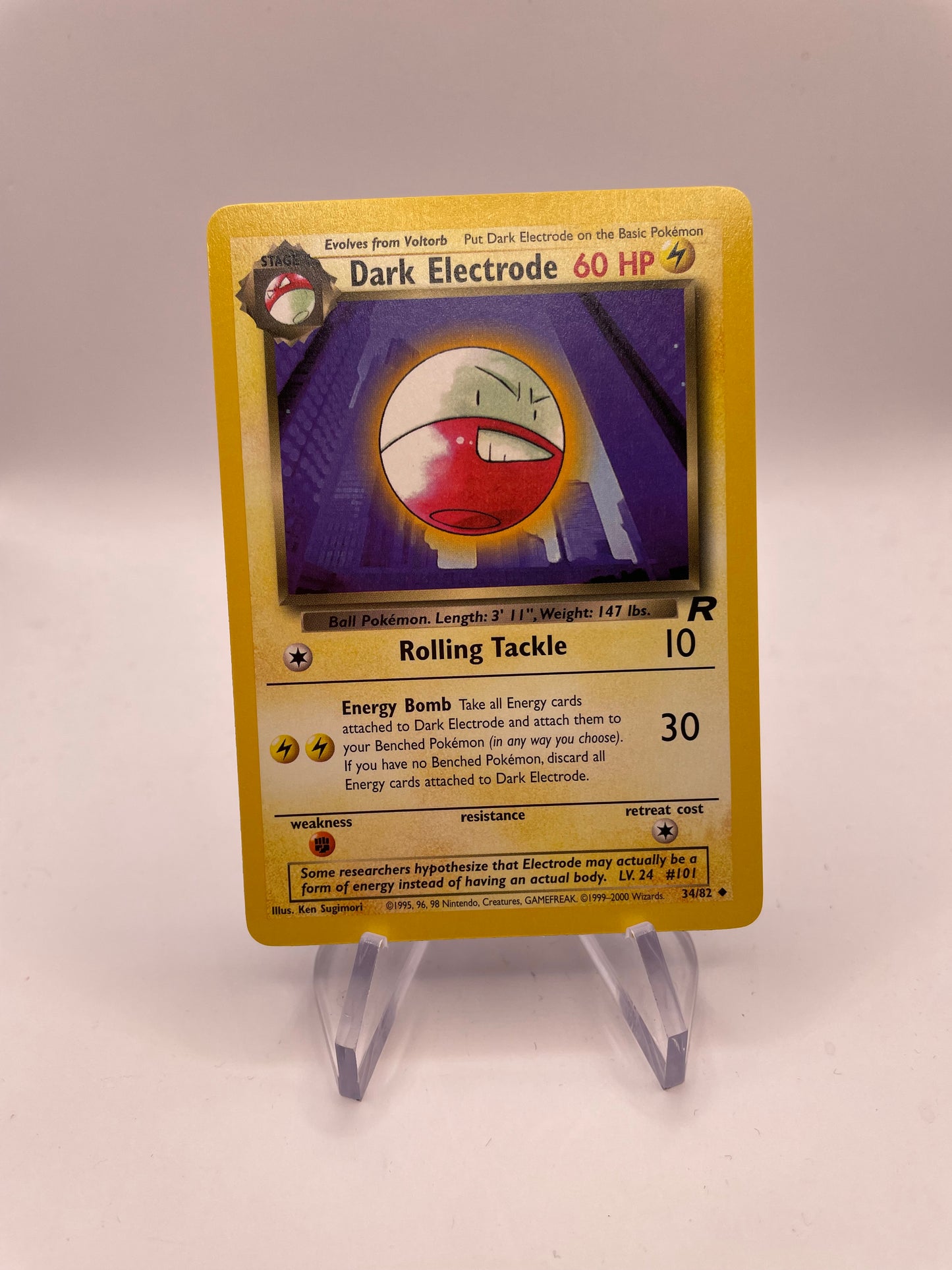 Pokemon Karte Rocket Dark Electrode 34/82 Englisch