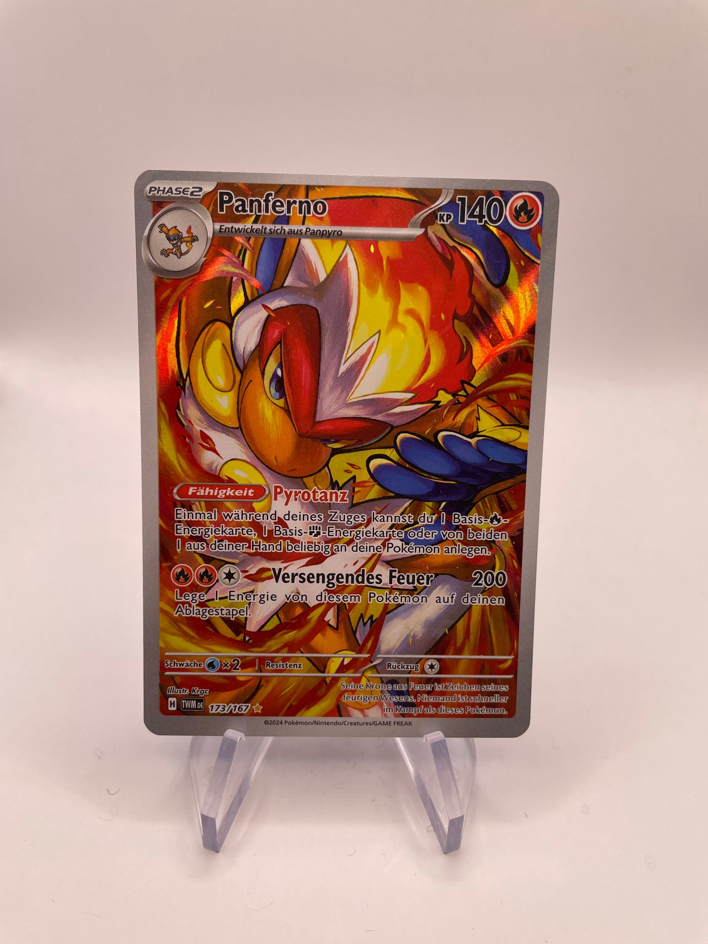 Pokemon Karte Art-Rare Panferno 173/167 Deutsch