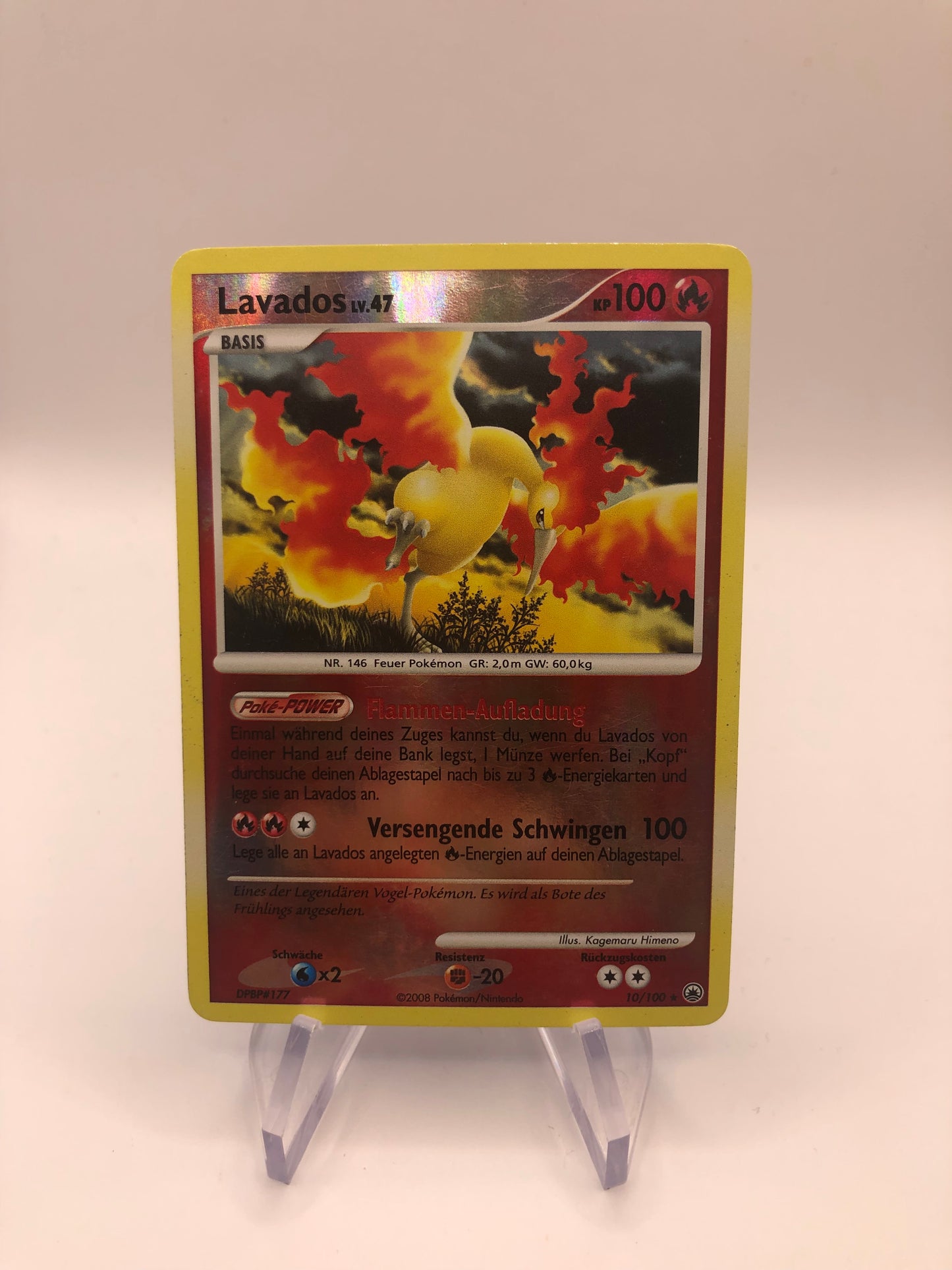 Pokemon Karte Revers Lavados 10/100 Deutsch