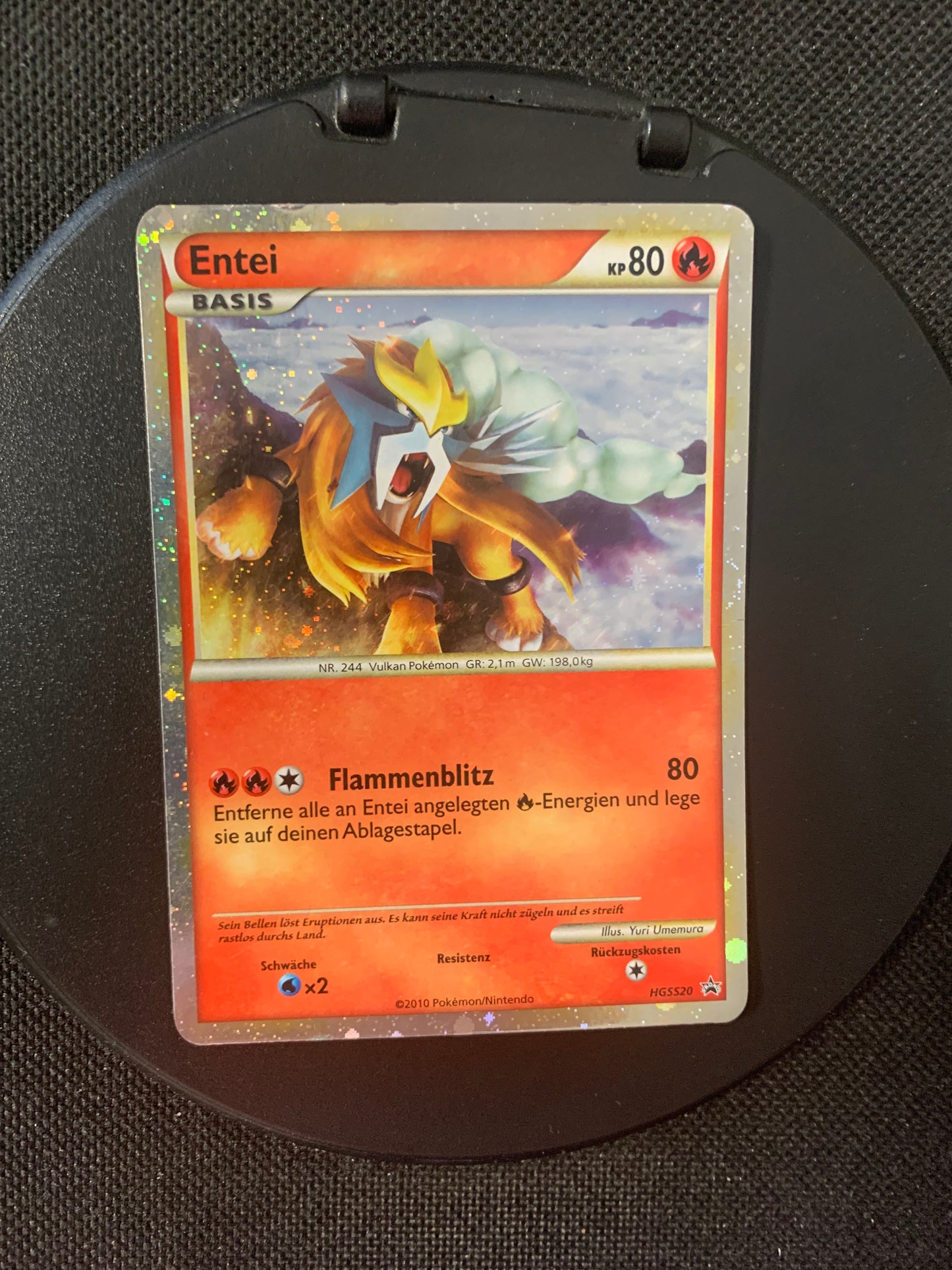 Pokemon Card Promo Shiny Entei HGSS20 German