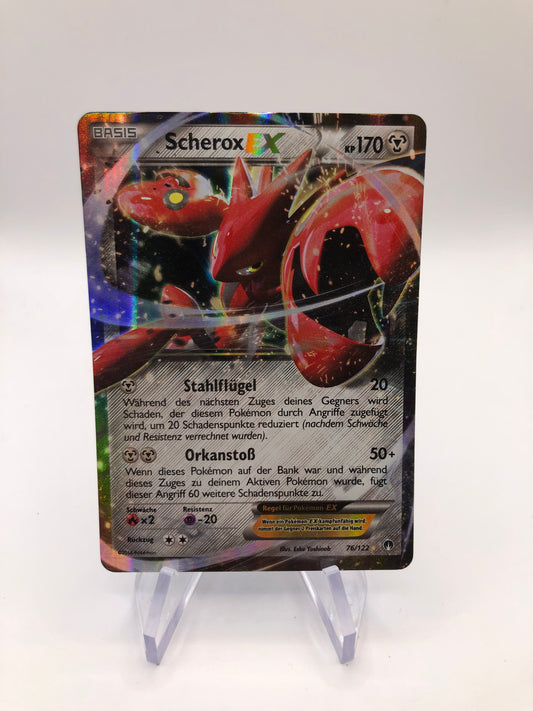 Pokemon Karte Ex Scherox 76/122 Deutsch