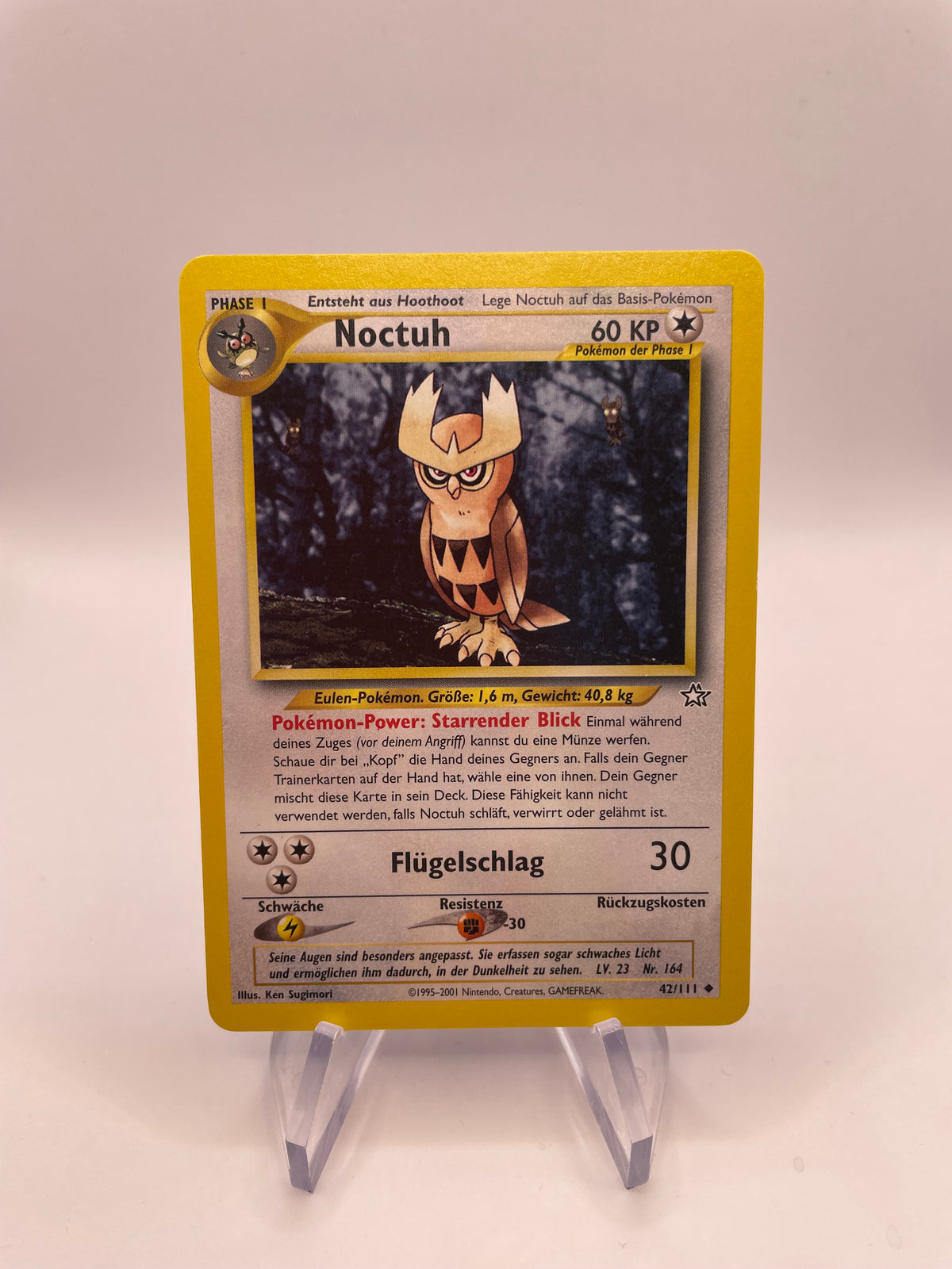 Pokemon Karte Noctuh Neo Genesis 42/111 Deutsch