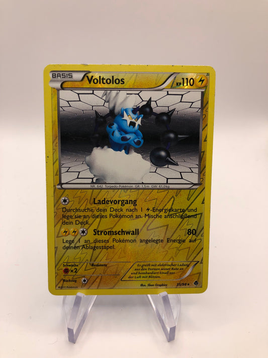 Pokemon Karte Revers Voltolos 35/98 Deutsch