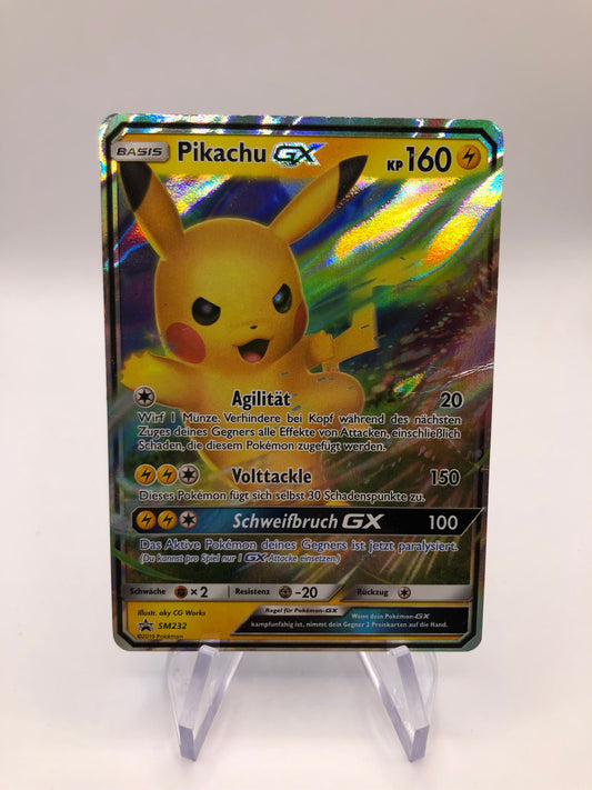 Pokemon Karte GX Promo Pikachu SM232 Deutsch