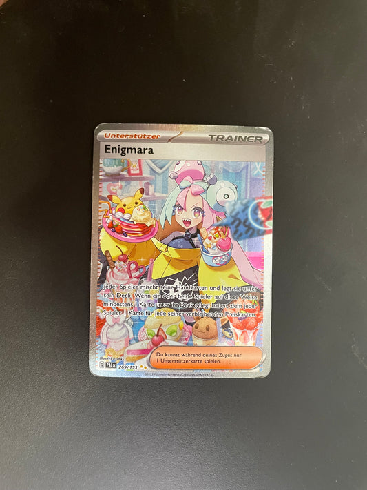 Pokemon Karte Trainer Alt-Art Iono 269/193 Deutsch