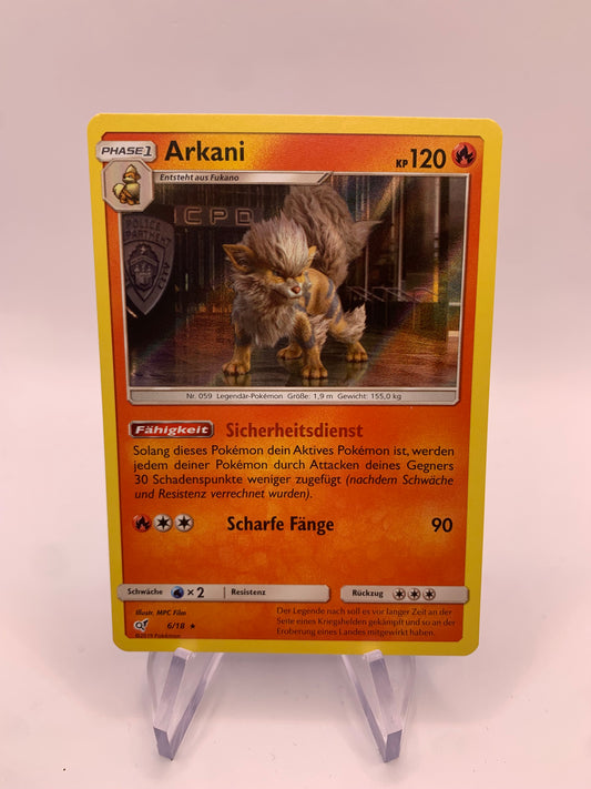 Pokemon Karte Detektiv Pikachu Arkani Deutsch 6/18 Deutsch