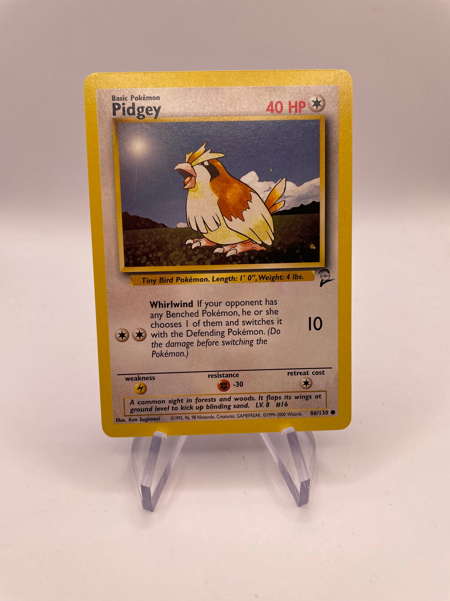 Pokemon Karte Base Set 2 Pidgey 86/130 Englisch