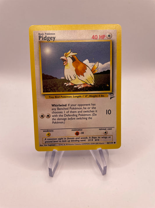 Pokemon Karte Base Set 2 Pidgey 86/130 Englisch
