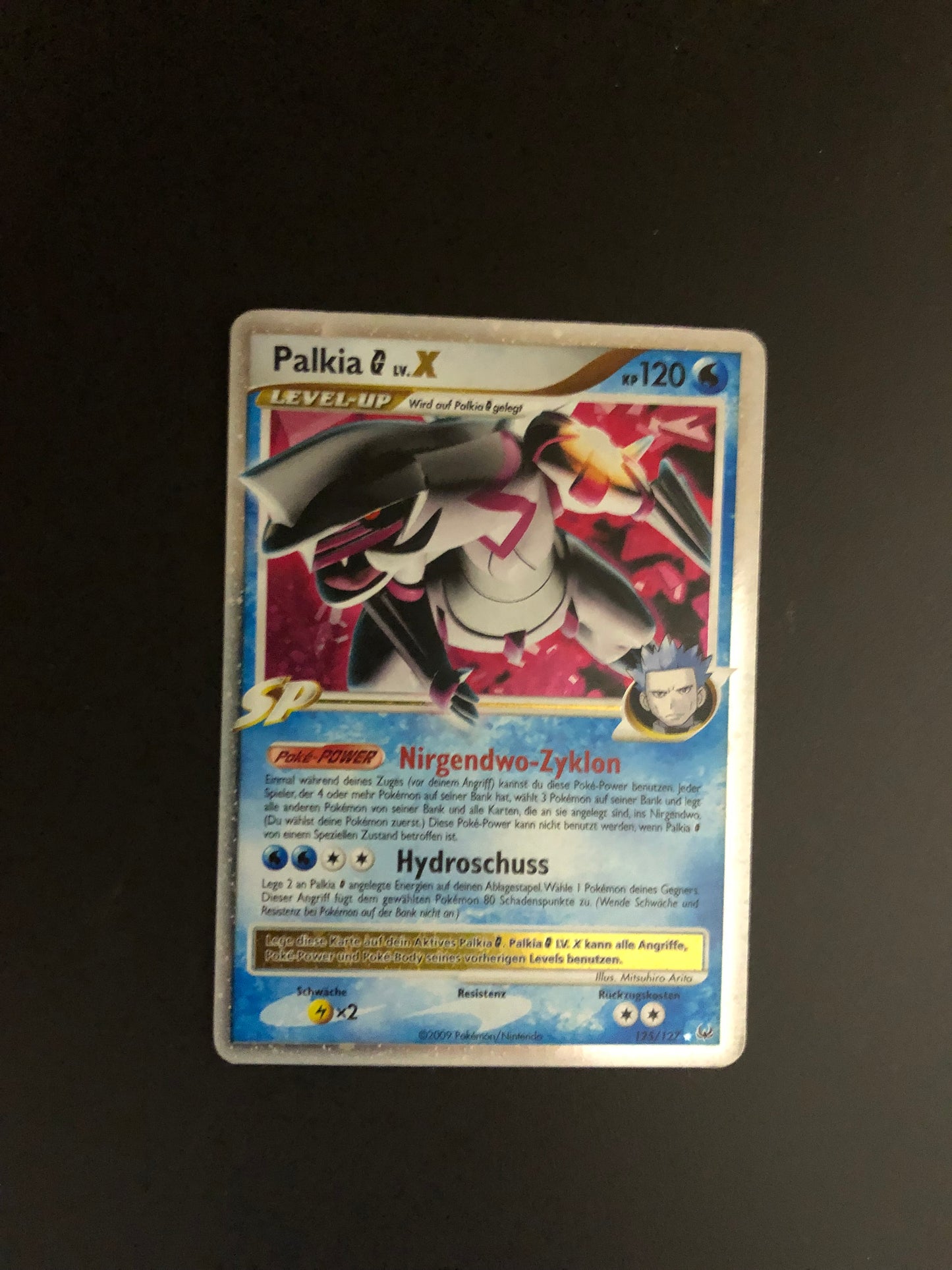 Pokemon Karte Holo Lv.X Palkia 125/127 Deutsch