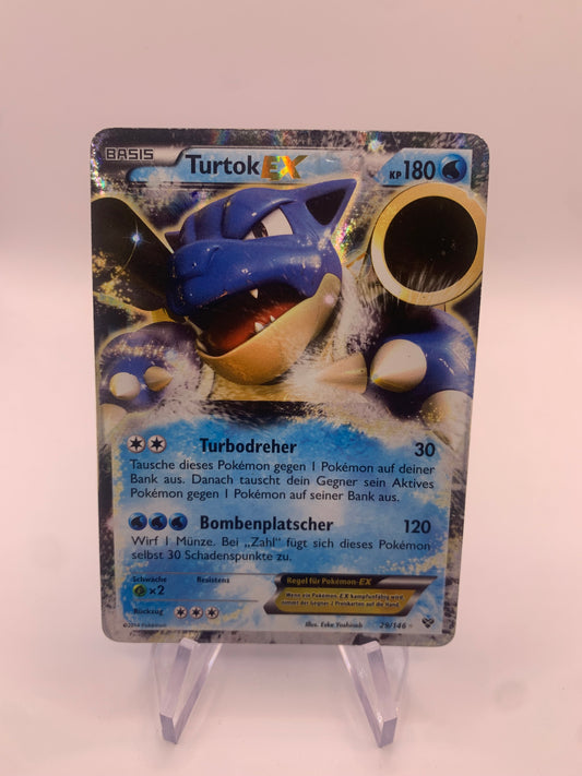 Pokemon Karte EX Turtok 29/146 Deutsch