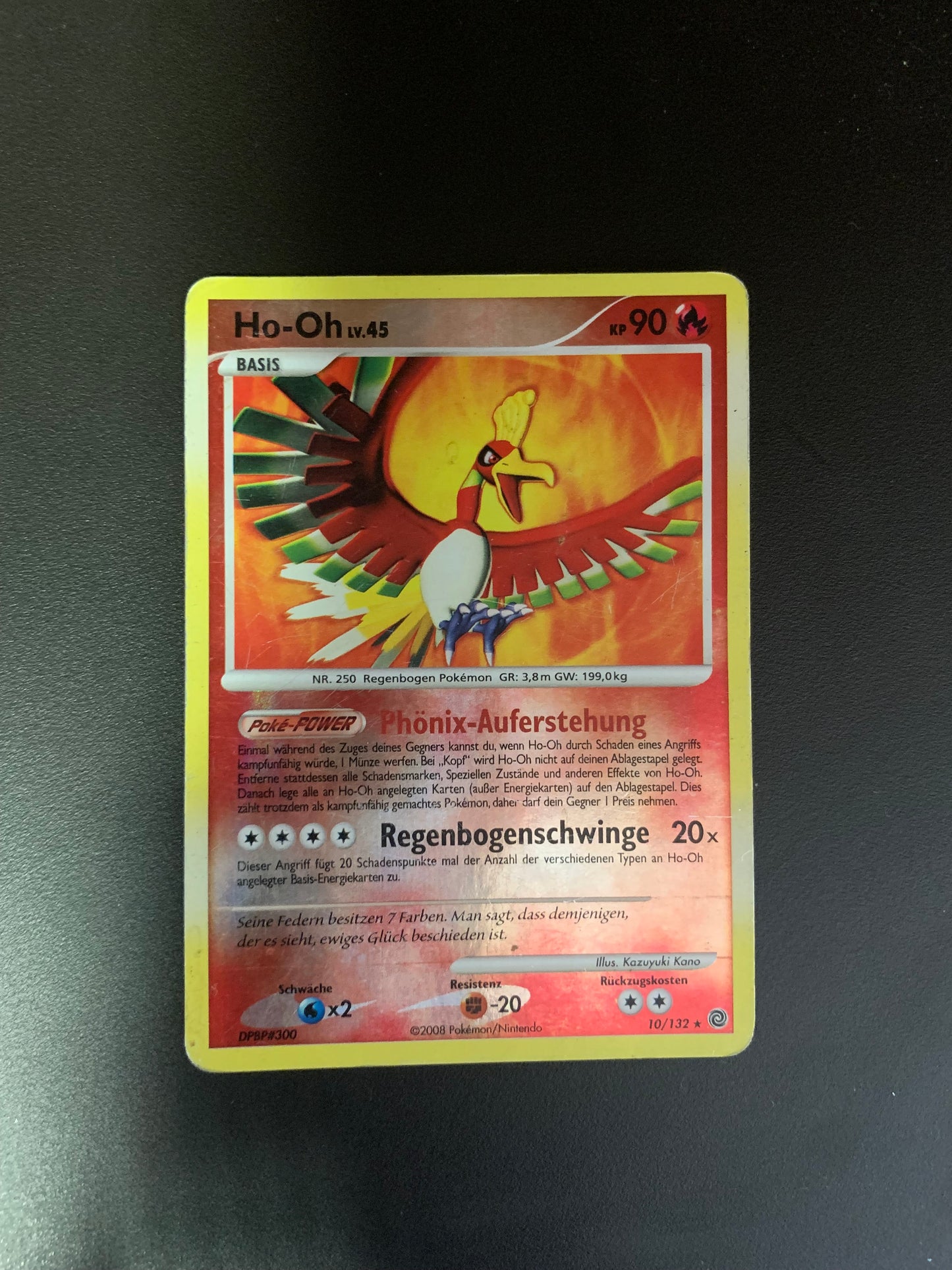 Pokemon Karte Reverse Ho-oh 10/132 Deutsch