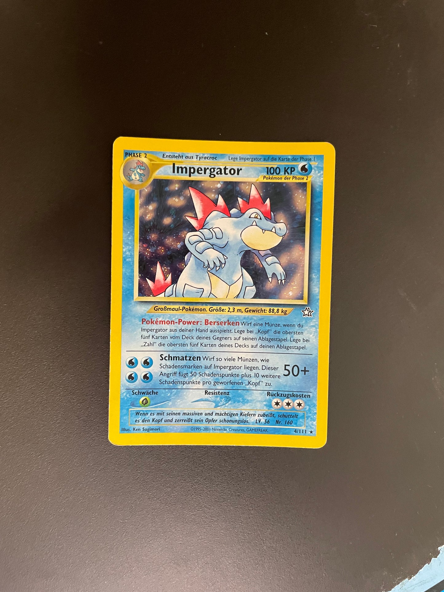 Pokemon Karte Holo Impergator 4/111 Deutsch