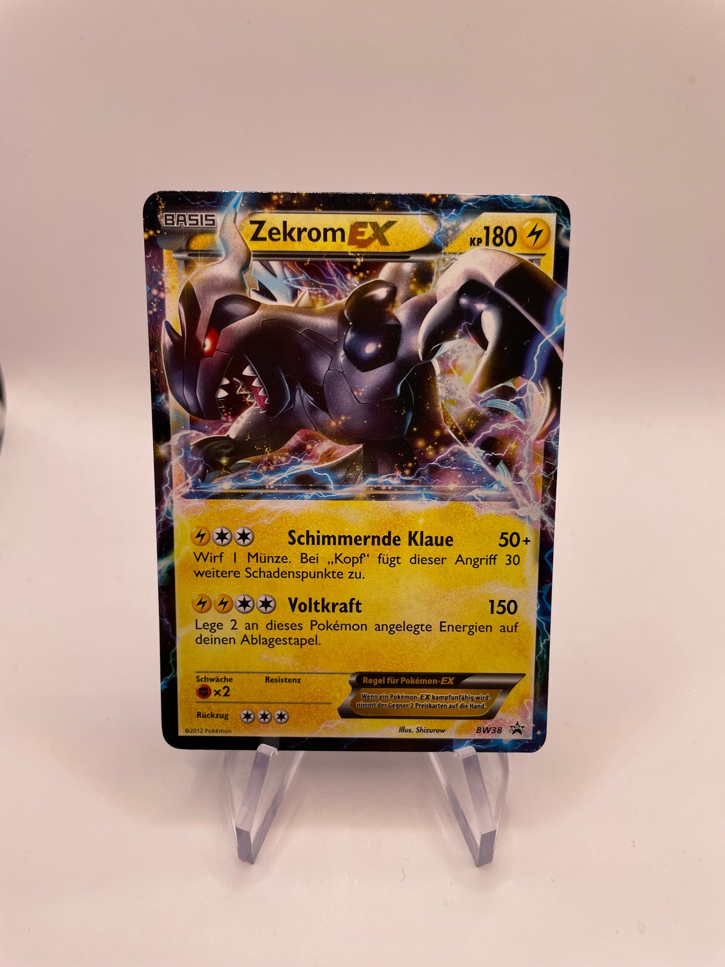 Pokemon Karte EX Promo Zekrom BW38 Deutsch