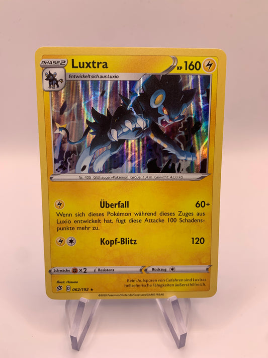 Pokemon Karte Holo Luxtra 62/192 Deutsch