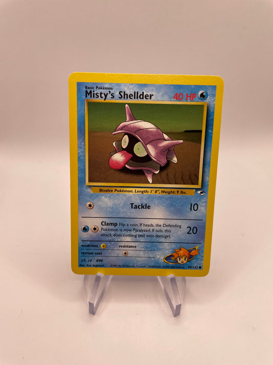 Pokemon Karte Gym Heros Mistys Shellder 89/132 Englisch