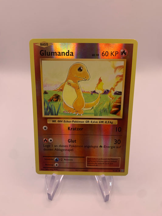 Pokemon Karte Revers Glumanda 9/108 Deutsch