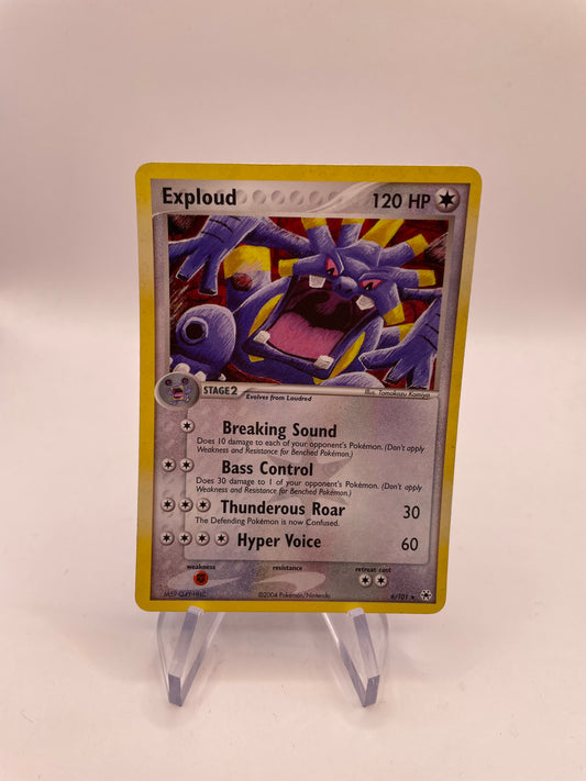 Pokémon Karte Holo Exploud 6/101 Englisch