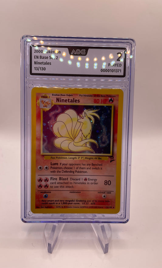 Pokemon Karte AOG 2 Holo Base Set 2 Vulnona 13/130 Englisch