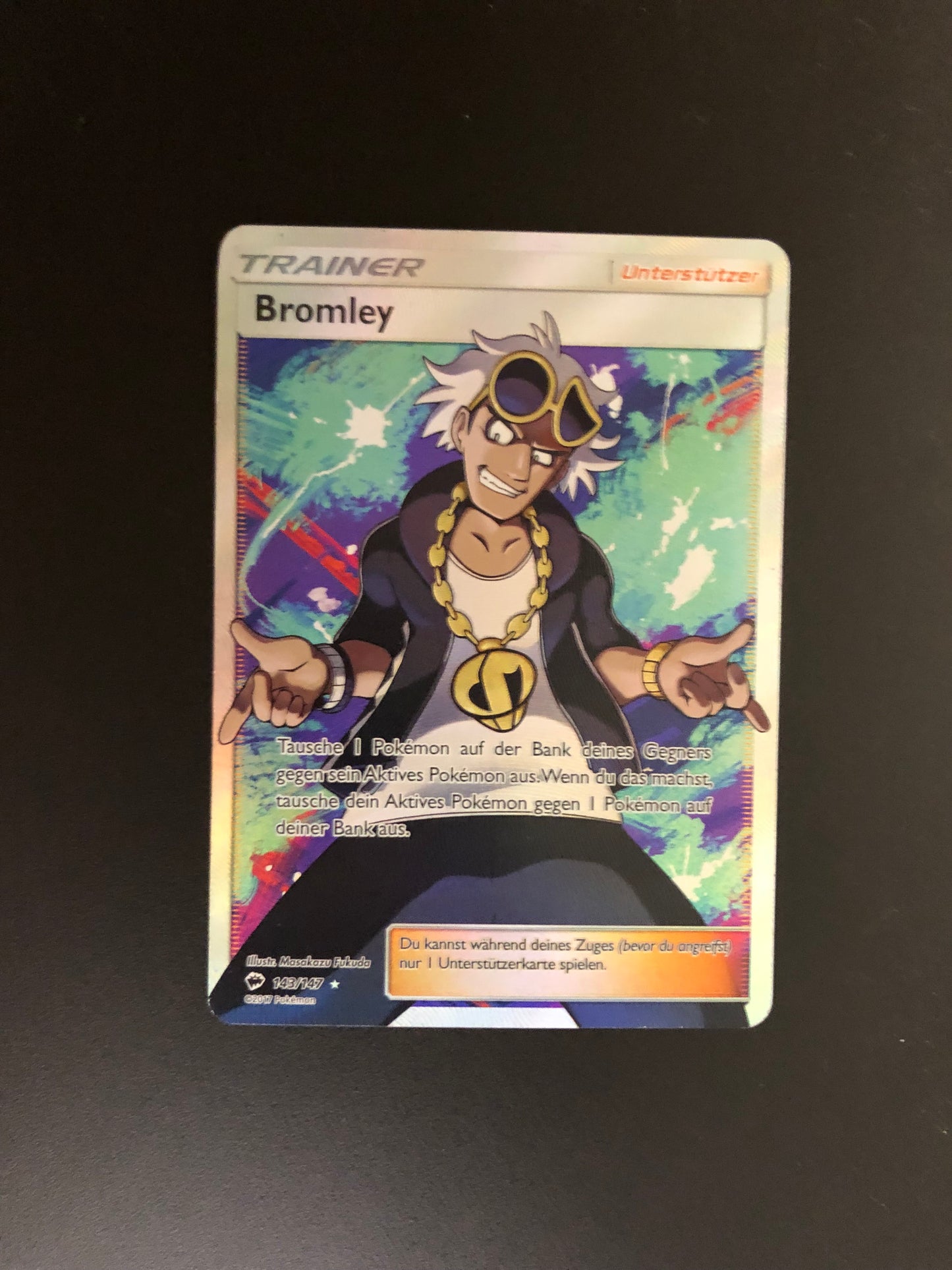 Pokemon Karte Trainer Bromley 143/147 Deutsch