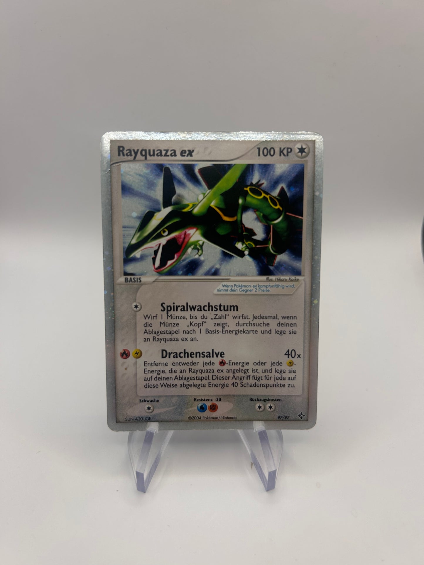 Pokemon Karte ex Rayquaza 97/97 Deutsch
