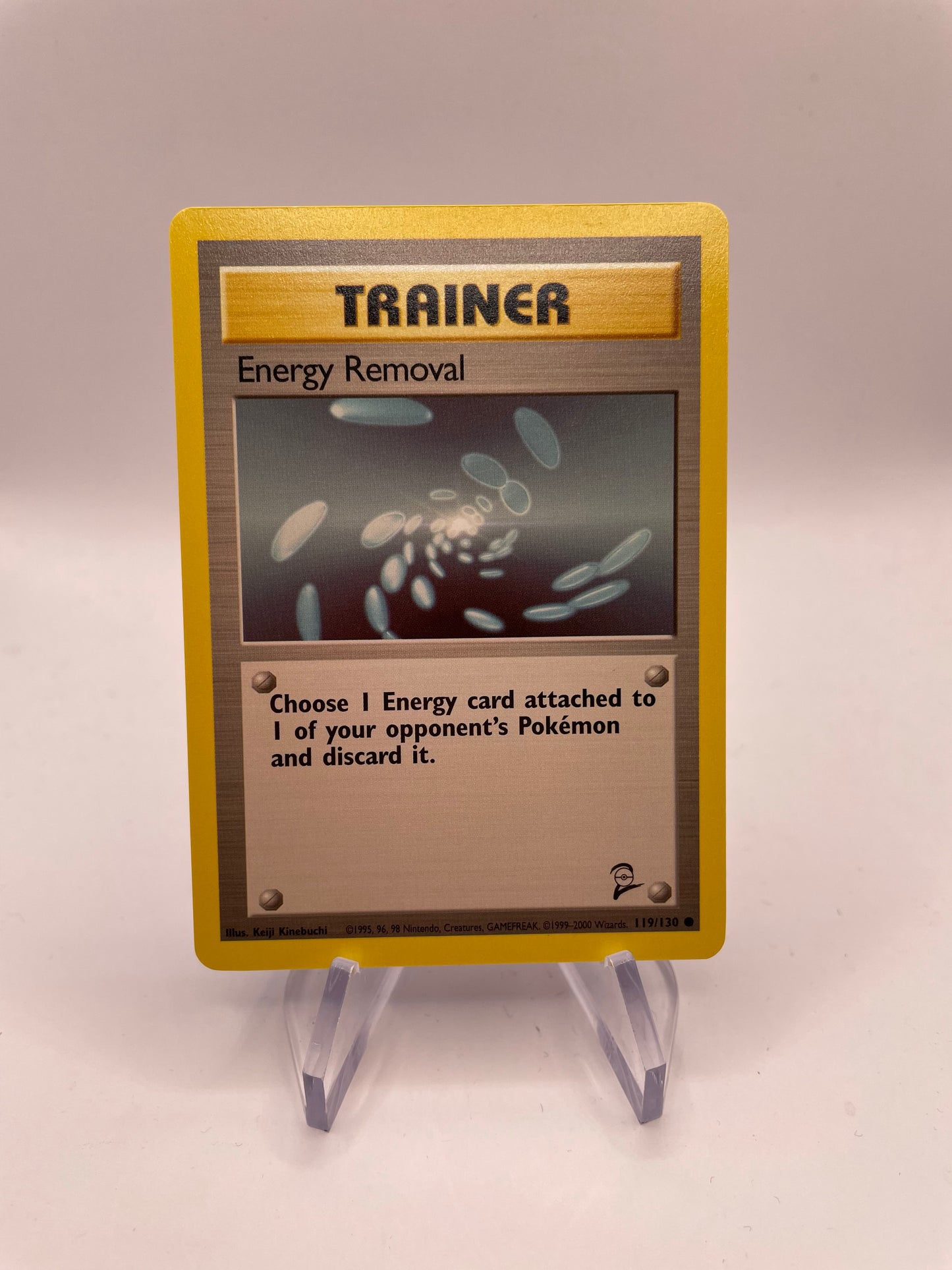 Pokemon Karte Base Set 2 Trainer Energy Removal 119/130 Englisch