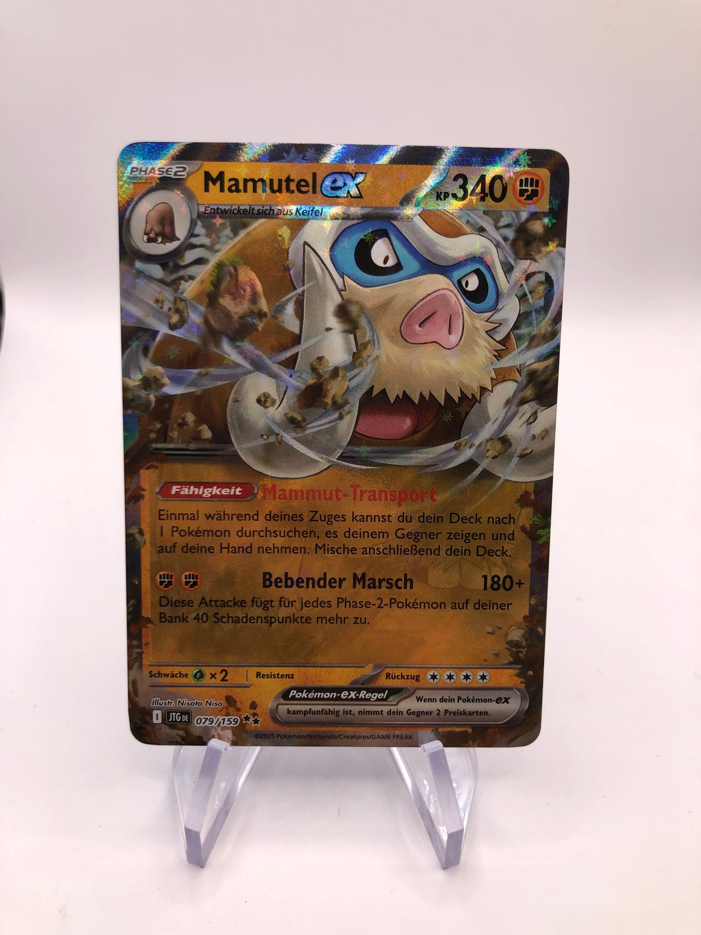 Pokemon Karte Ex Mamutel 79/159 Deutsch