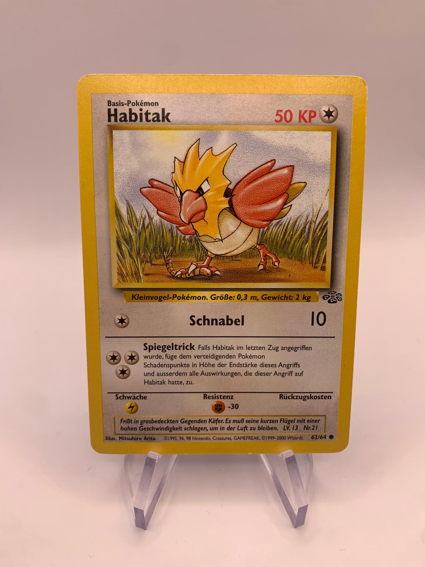 Pokemon Karte Habitak 62/64 Jungel Deutsch