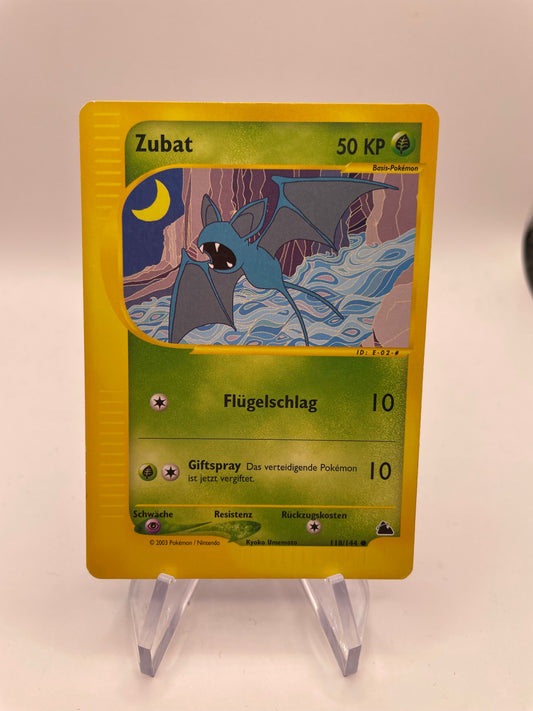 Pokemon Karte E-Series Zubat 118/144 Deutsch