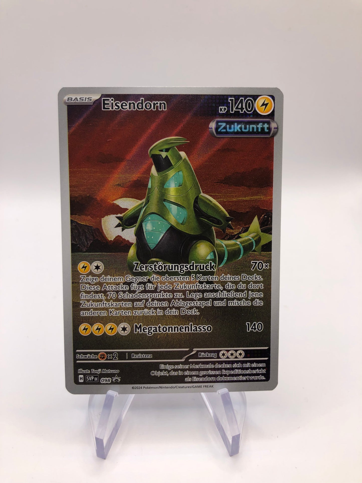 Pokemon Karte Art-Rare Promo Eisendorn 098 Deutsch