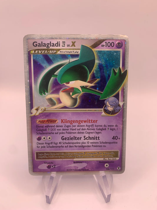 Pokemon Karte Lv.X Galagladi 106/111 Deutsch