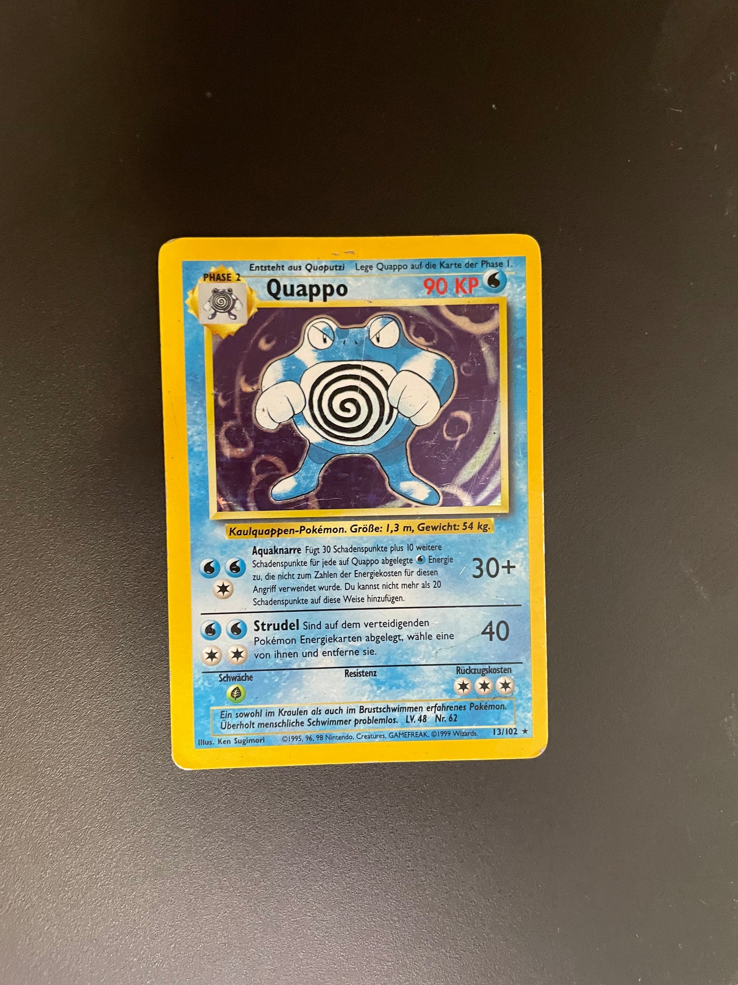 Pokemon Karte Holo Quappo 13/102 Deutsch