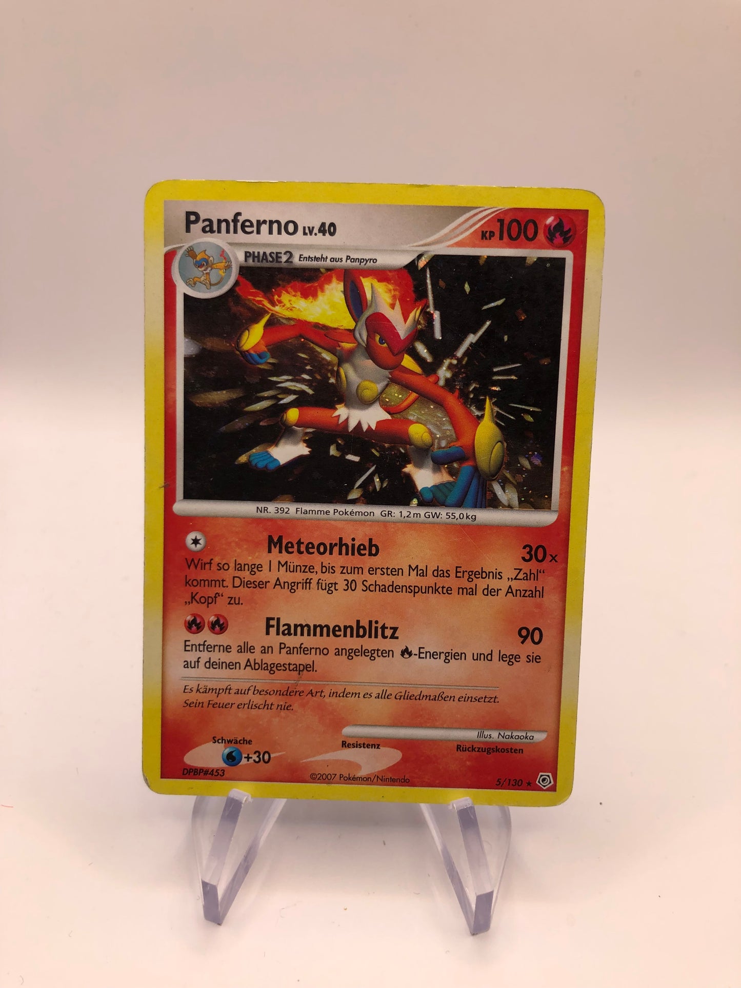 Pokemon Karte Holo Panferno 5/130 Deutsch