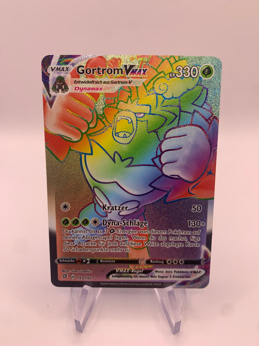 Pokemon Karte Vmax Rainbow Gortrom 193/192 Deutsch