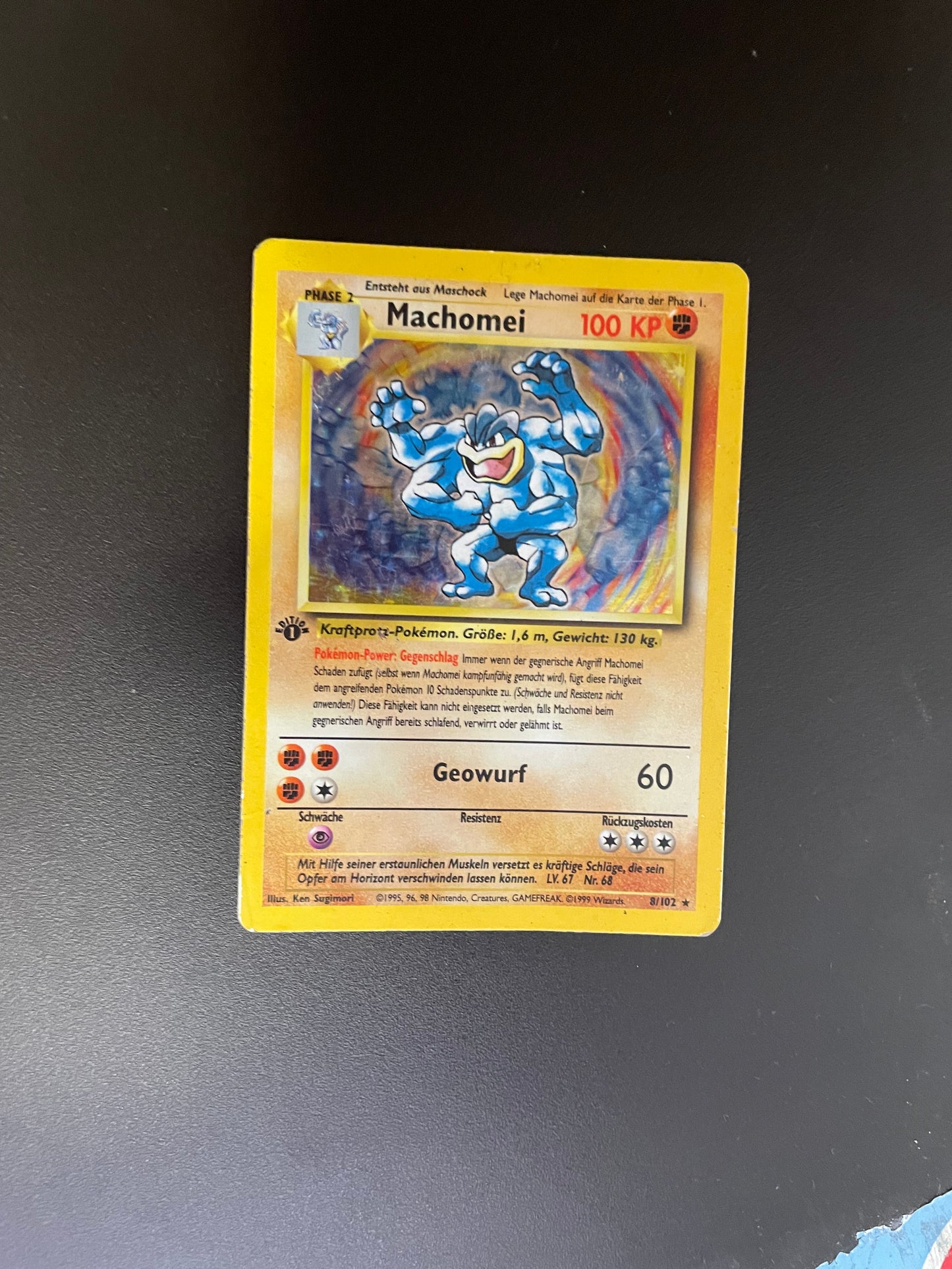 Pokemon Karte Holo Mamachomei 8/102 Deutsch