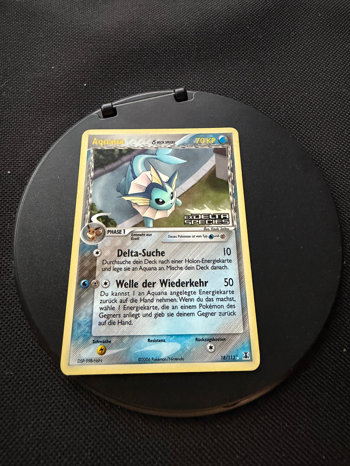 Pokemon Karte Stamp Aquana 18/113 Deutsch