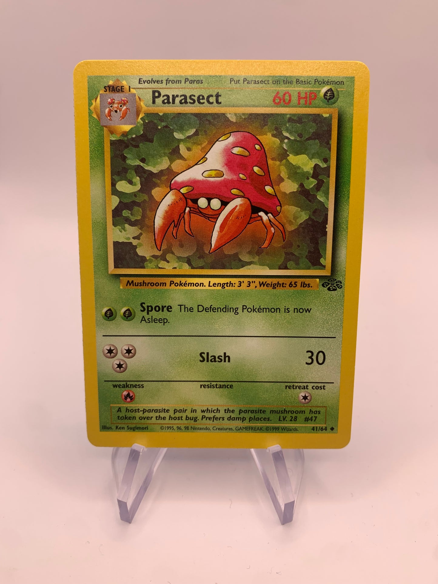 Pokemon Karte Parasek 41/64 Jungel Englisch