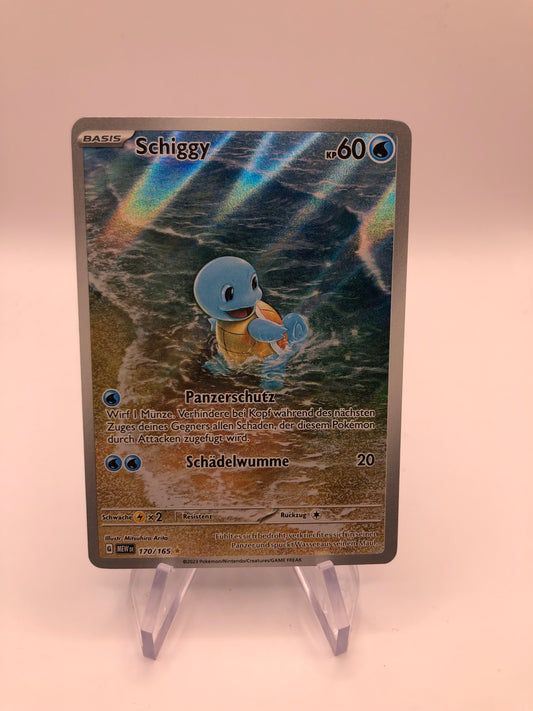 Pokemon Karte Art-Rarw Schiggy 170/165 Deutsch