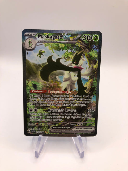Pokemon Karte EX Alt-Art Maskagato 256/193 Deutsch