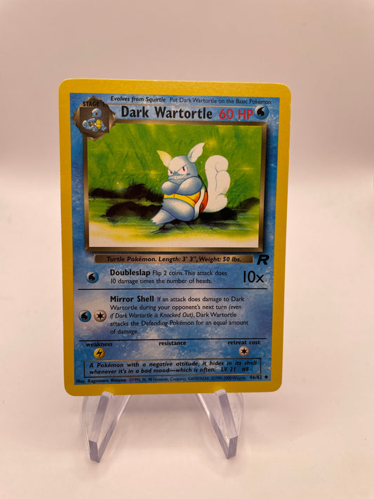 Pokemon Karte Rocket Dark Wartortle 46/82 Englisch