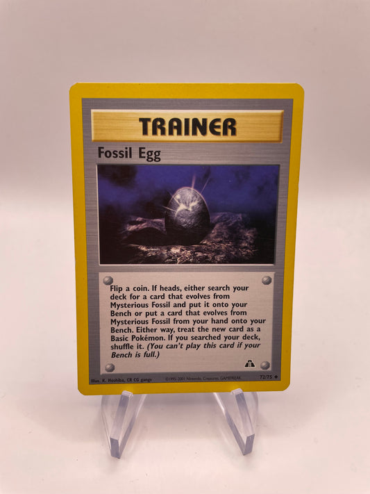 Pokemon Karte Neo Discovery Trainer Fossil Egg 72/75 Englisch