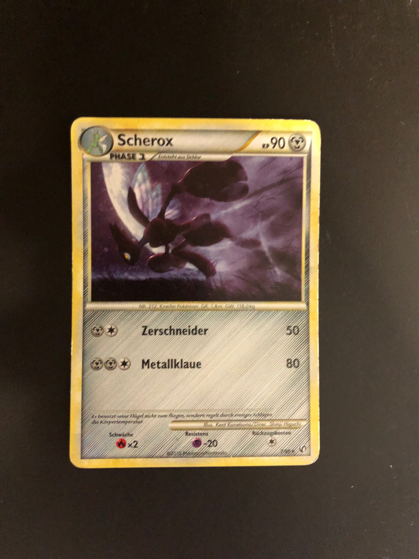 Pokemon Karte Scherox 7/90 Deutsch