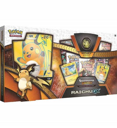 Pokemon Karten OVP Spezial-Kollektion Raichu GX Schimmernde Legenden Deutsch