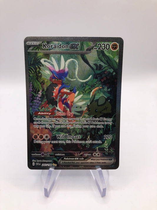 Pokemon Karte EX Alt Art Koraidon 247/198 Englisch